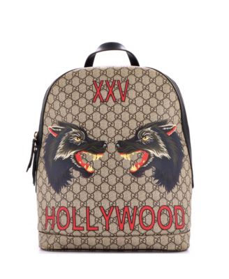 Medium Zip Around Backpack Printed GG Coated Canvas