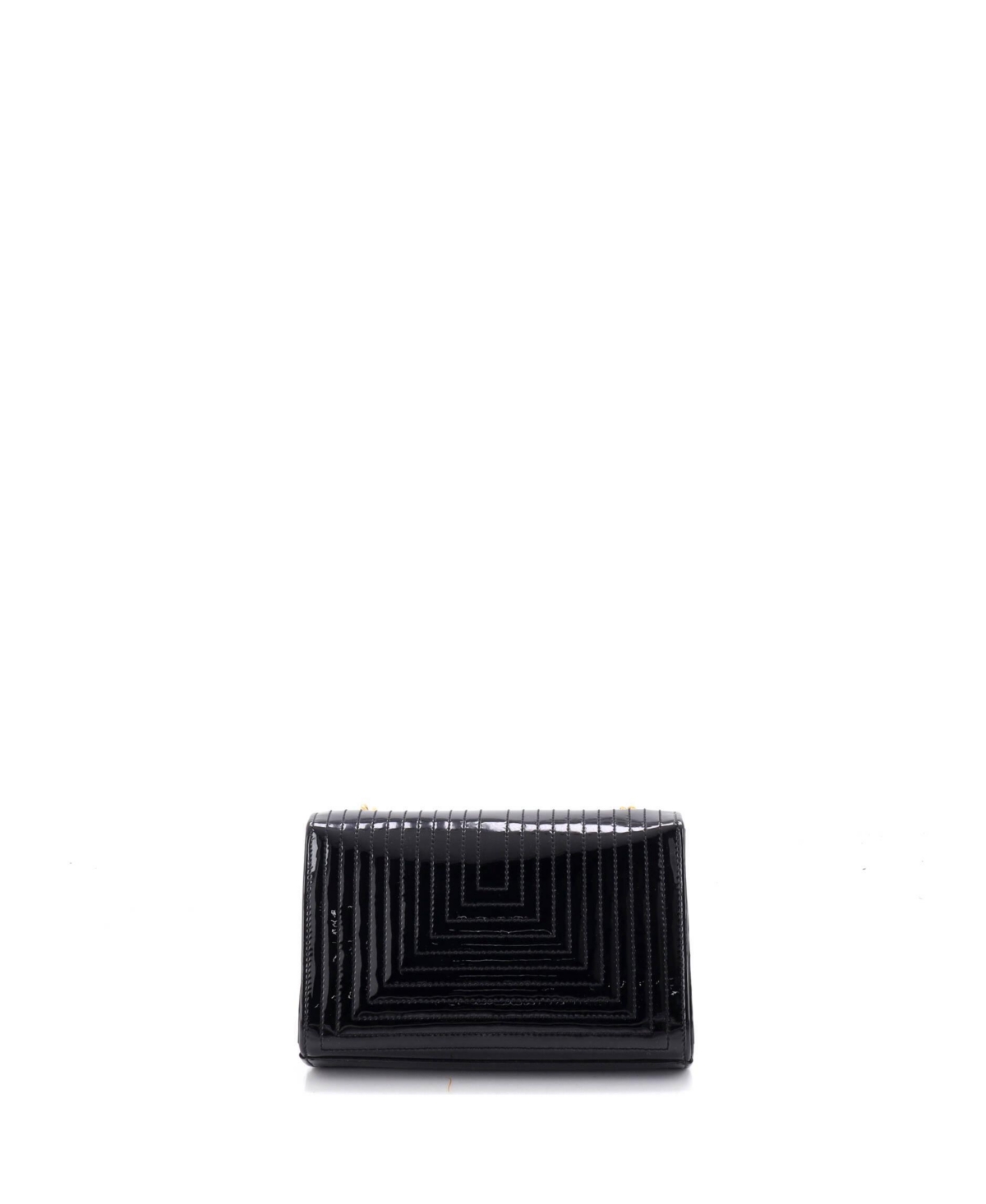 Pre-Owned Saint Laurent Small Classic Monogram Tassel Crossbody Bag Quilted Patent