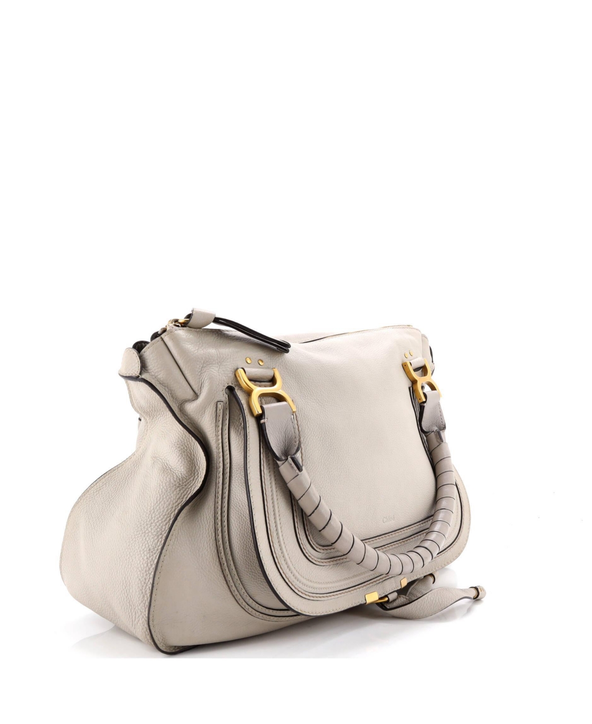 Pre-Owned Chloe Large Marcie Shoulder Bag Leather