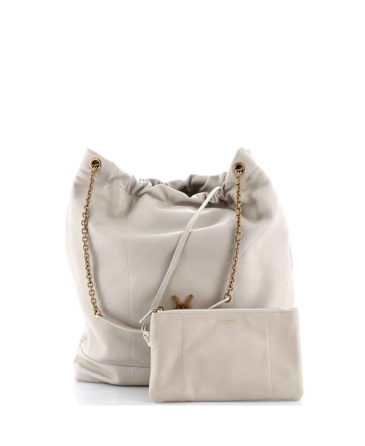 Pre-Owned Saint Laurent Large Jamie 4.3 Pochon Shoulder Bag Quilted Leather