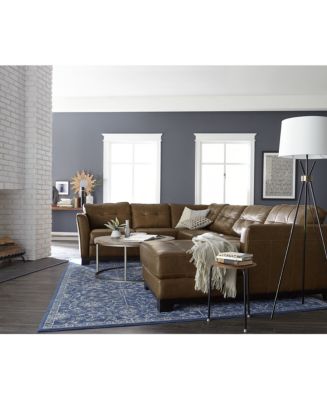 living sectional leather martino furniture macy