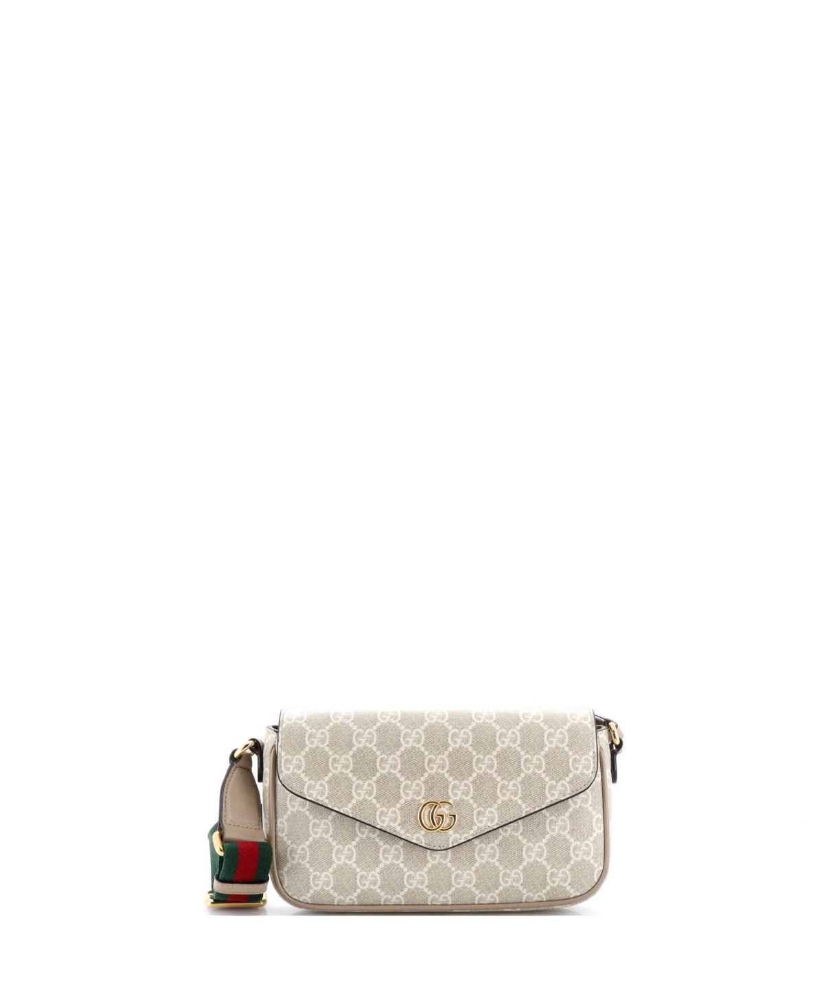 Pre-Owned Gucci Mini Ophidia Envelope Flap Shoulder Bag Gg Coated Canvas