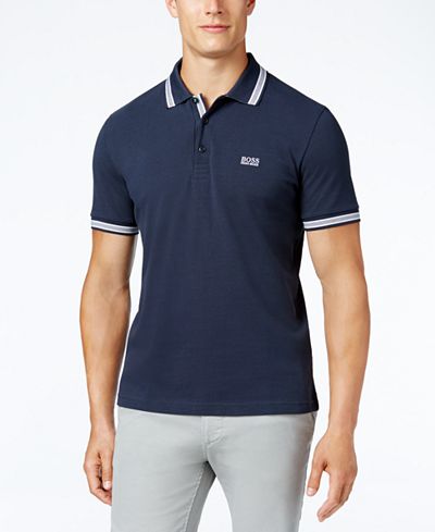 Hugo Boss Men's Green Paddy Polo