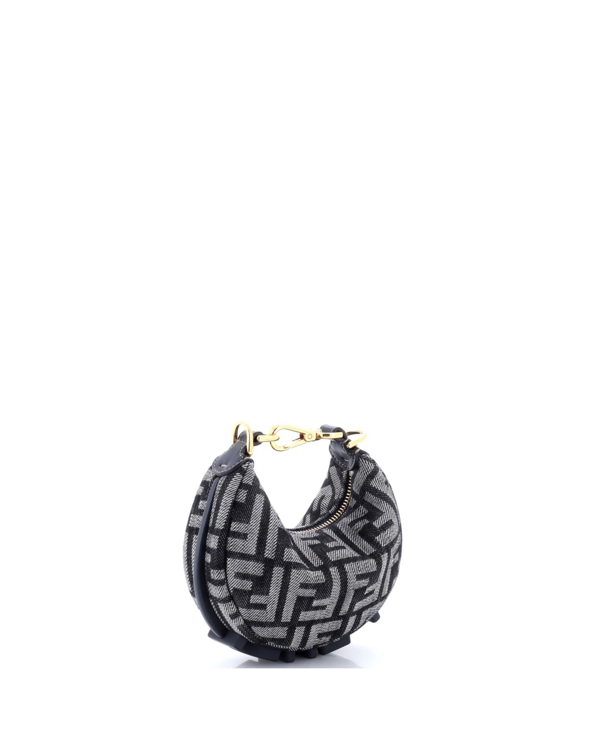 Pre-Owned Fendi Nano Fendigraphy Bag Zucca Denim