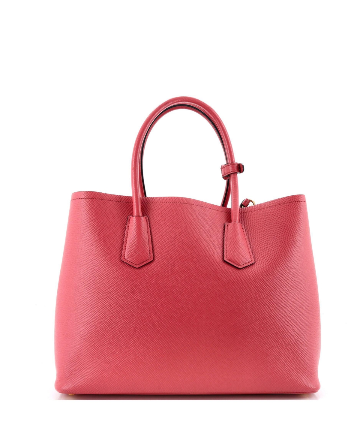 Pre-Owned Prada Large Cuir Double Tote Saffiano Leather