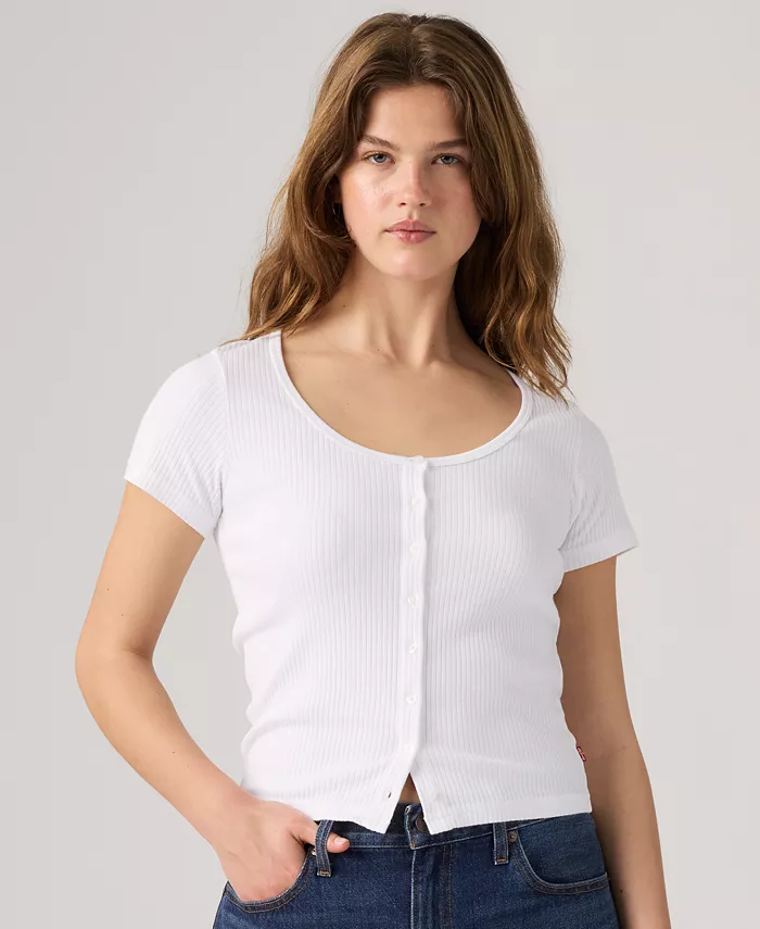 Women's Austen Button-Up Short-Sleeve Top - thumbnail 7