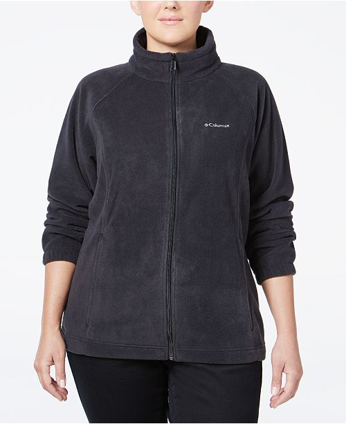 womens plus columbia fleece jacket
