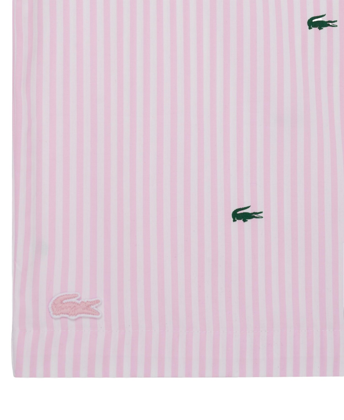 Мужские Lacoste Men's Striped Short-Sleeve Shirt and Pajama Shorts, 2-Piece Set — фото 5