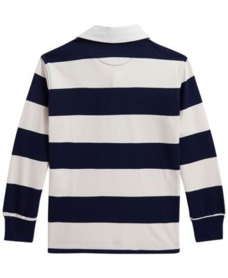 Polo Ralph Lauren Boys' 2T-7 Iconic Long-Sleeve Rugby Shirt - Macy's