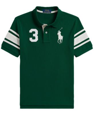 Boys' 8-20 Big Pony Cotton Mesh Polo Shirt