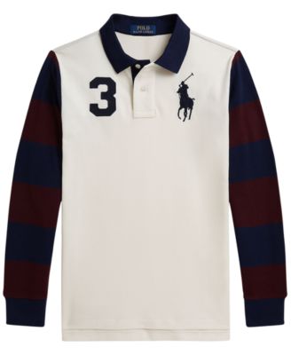 Boys' 8-20 Big Pony Cotton Mesh Polo Shirt