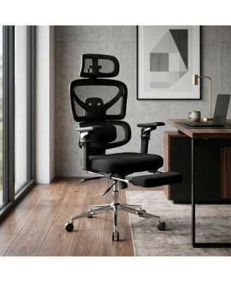 Ergonomic Office Chair Massage Lumbar, 4D Headrest, 6D Armrests