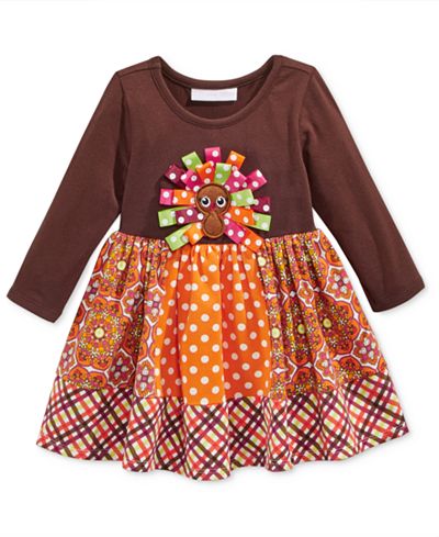 Bonnie Baby Baby Girls' Turkey Dress