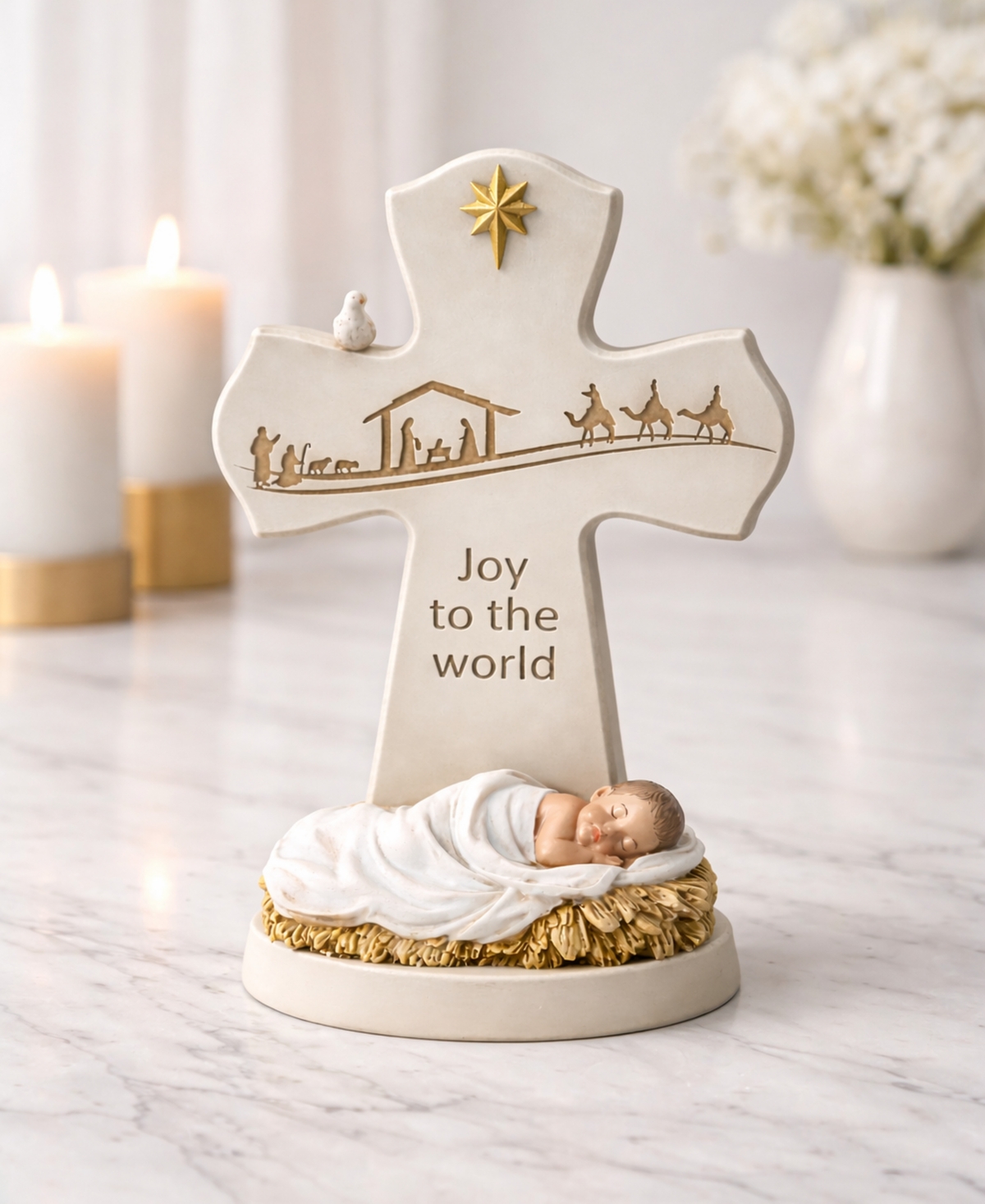 Napco Nativity Cross Figurine