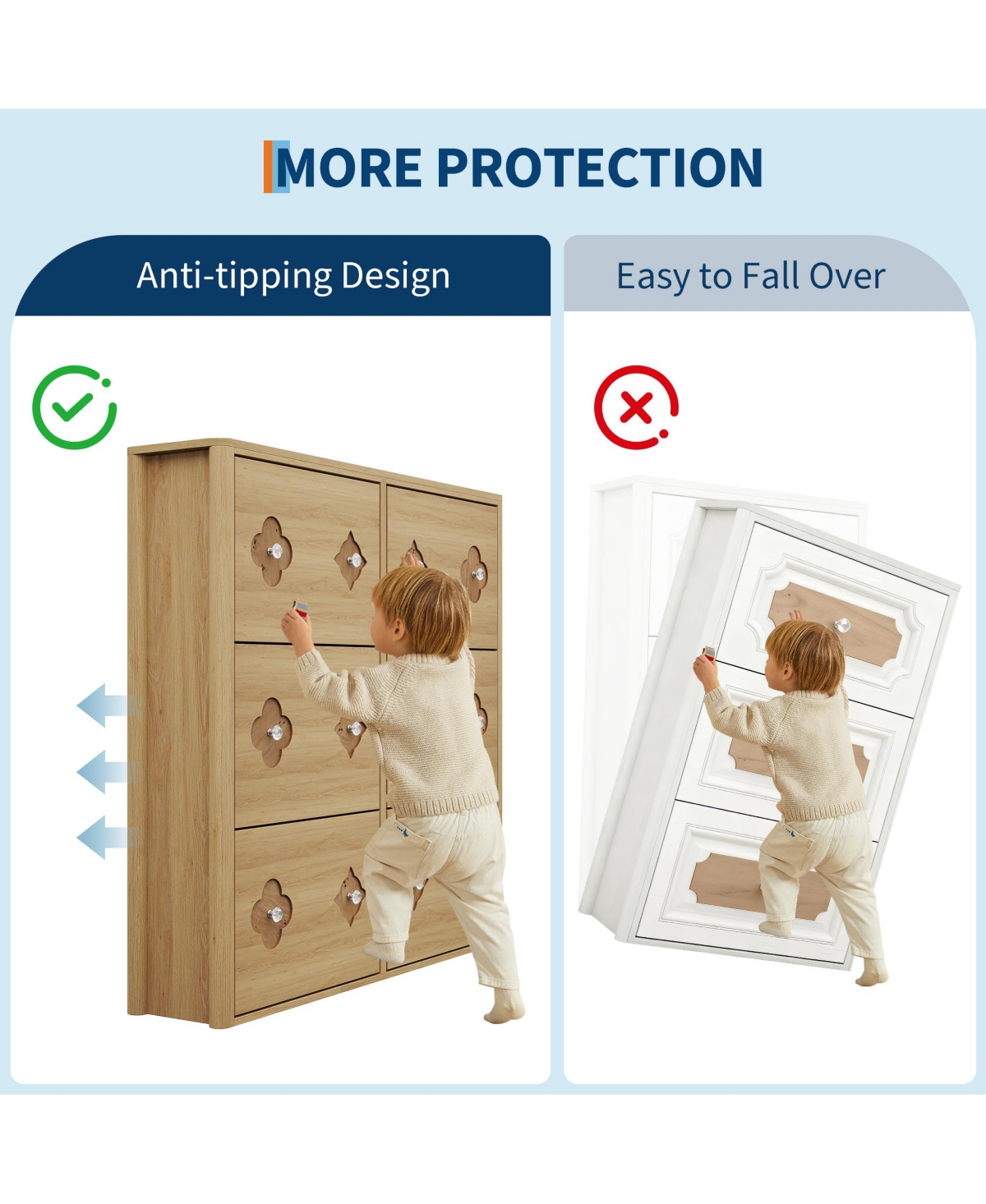 gaomon 6 Flip Freestanding Drawers Shoe Cabinet, Shoe Rack Cabinet for Entryway