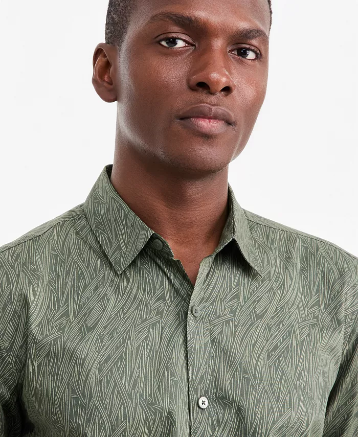 Men's Baker Geometric Short-Sleeve Shirt - thumbnail 2