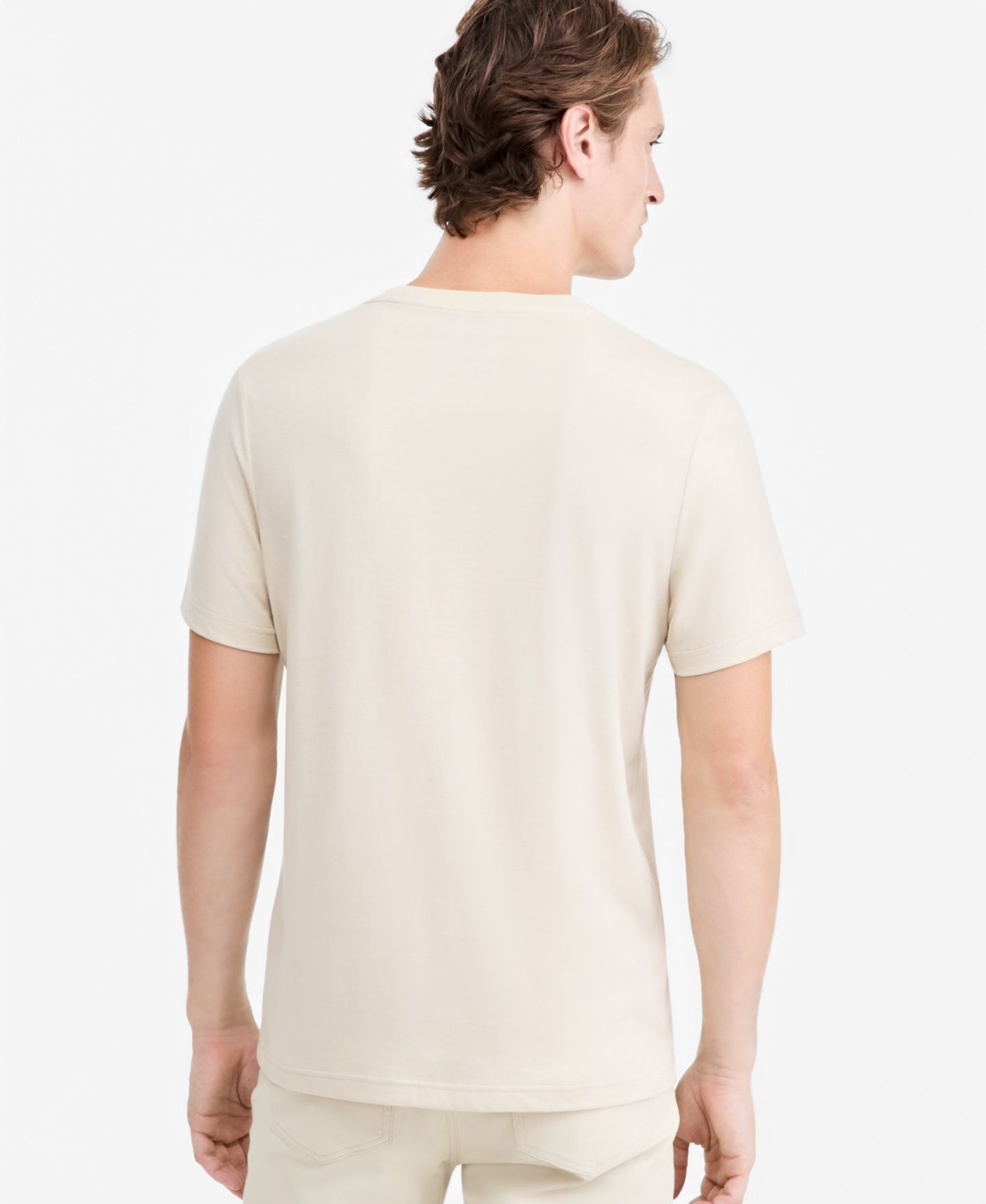 Мужская футболка Alfani Mercerized Cotton Short-Sleeve Crewneck, цвет: Abalone — фото 3