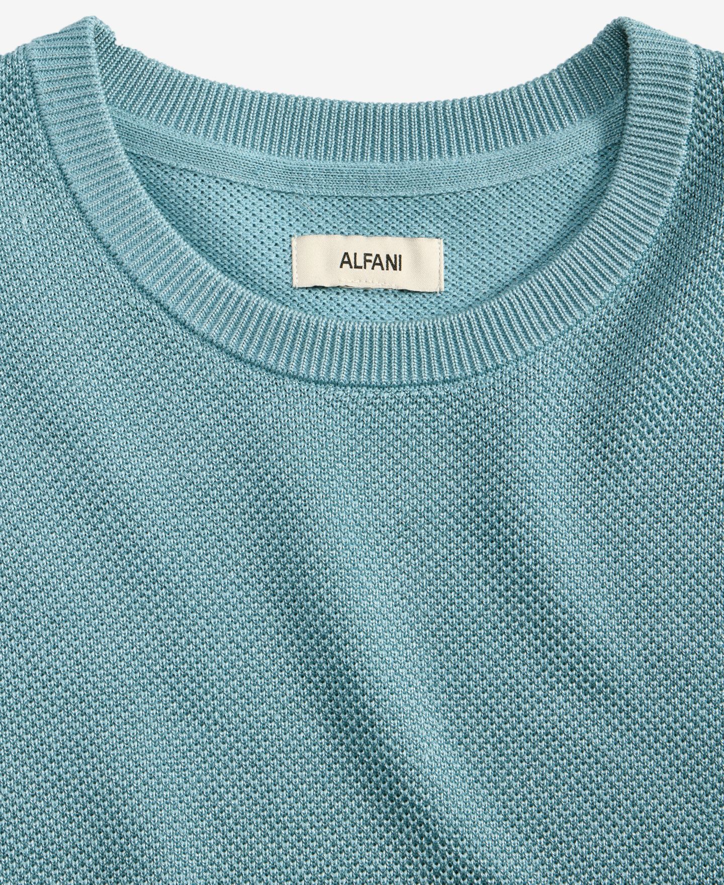 Мужской свитер Alfani Crewneck Sweater T-Shirt, цвет: Дымчатый синий — фото 4