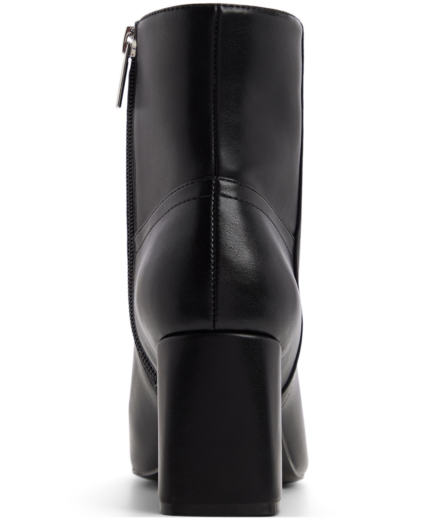 Женские ботинки ALDO Jan-B Block Heel Ankle Booties, цвет: Чёрный гладкий — фото 3