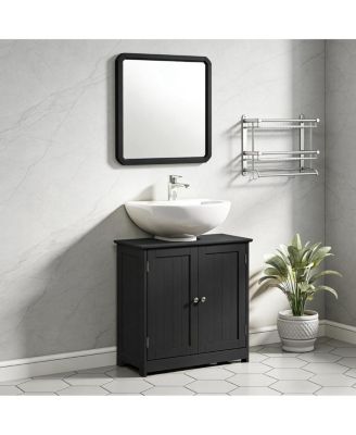 23.5 Inch Under Sink Bathroom Storage Cabinet with Adjustable Shelf, Space Saving Vanity for Small Bathrooms