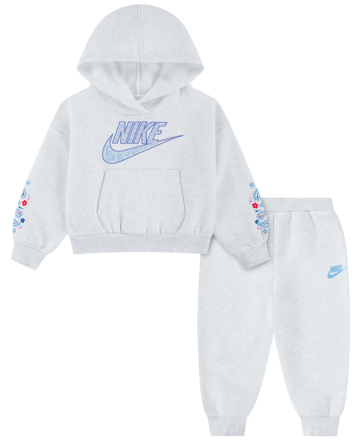 Nike Toddler Girls' 2T-4T Retro Remix Hoodie and Joggers, 2-Piece Set