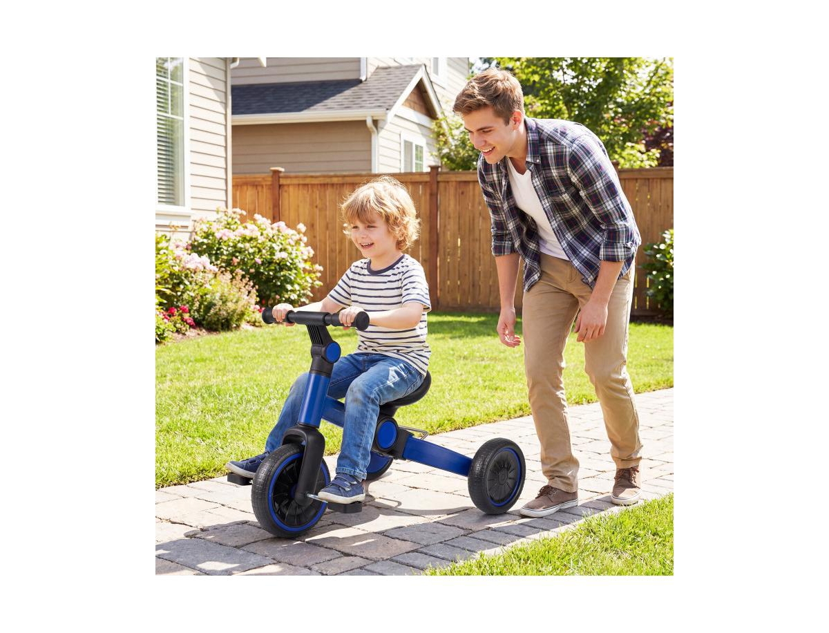 Slickblue Toddler 5-in-1 Balance Bike with Adjustable Seat and Removable Pedals