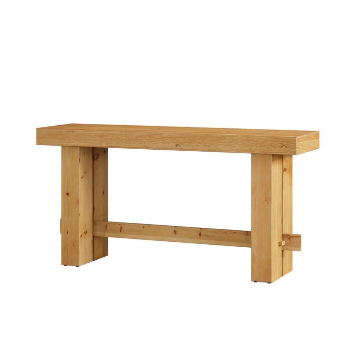 Slickblue Solid Wood Entryway Console Table, Sofa Table with Stable Legs