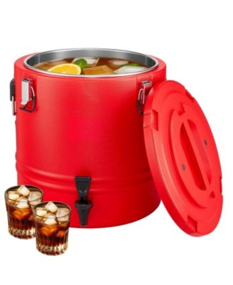 Insulated Beverage Dispenser, 8 Gal 30L Hot and Cold Drink Server with Spigot
