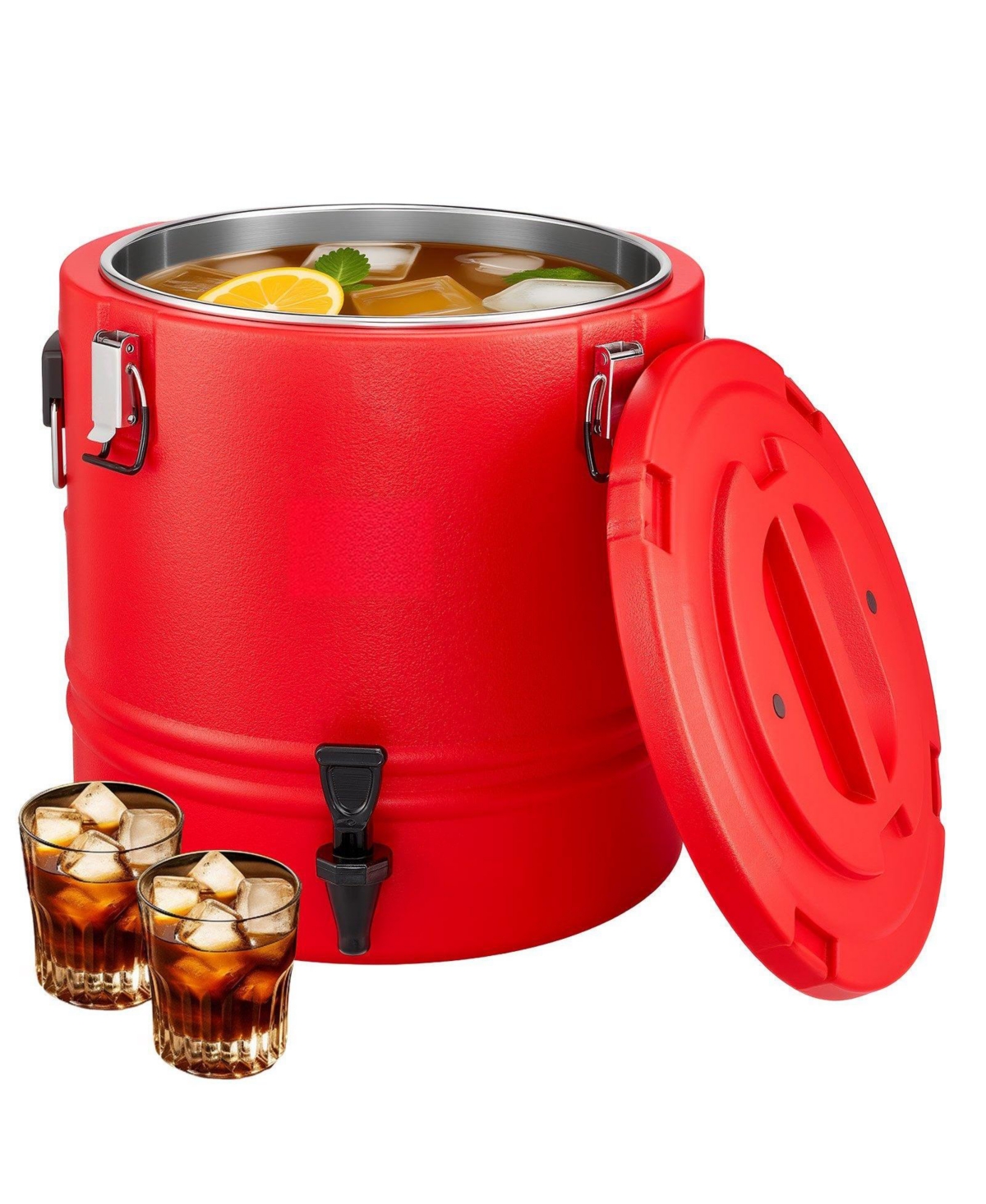 Cozito Insulated Beverage Dispenser, 8 Gal 30L Hot and Cold Drink Server with Spigot