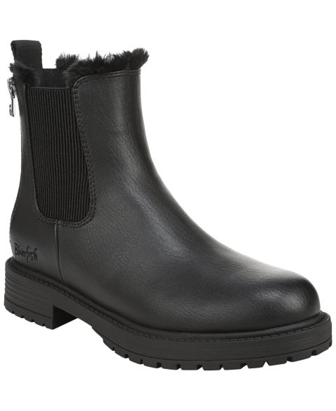 Женские ботинки Blowfish Malibu Amora Cozy Chelsea Short Booties, цвет: Чёрная искусственная кожа