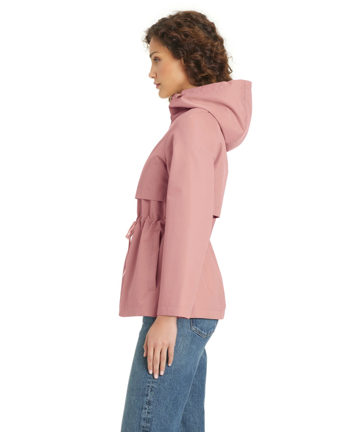 Женское пальто kate spade new york Short Zip Up Anorak Coat, цвет: Пыльный розовый — фото 3