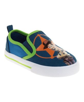 Toy Story Slip On Canvas Sneakers Boys' Toy Story Design Canvas Casual Wear Comfort Fit (Toddler Sizes 5-10/ Little Kids 11-12)