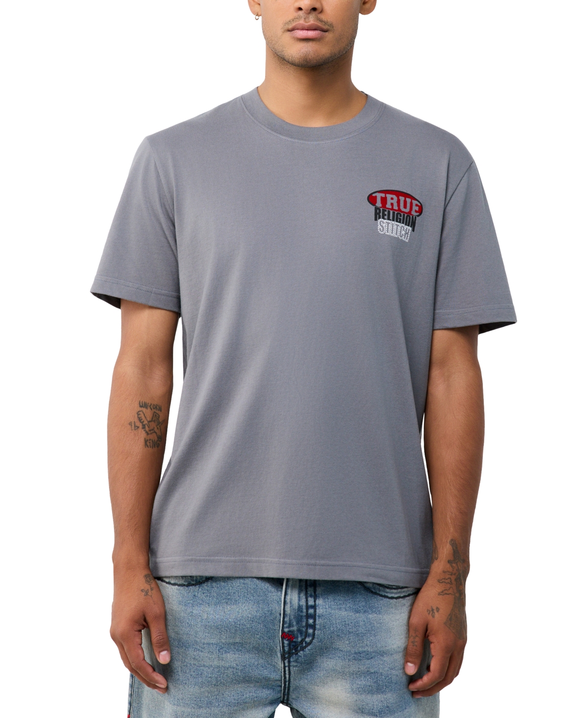 True Religion Men's Stacked Logo T-Shirt