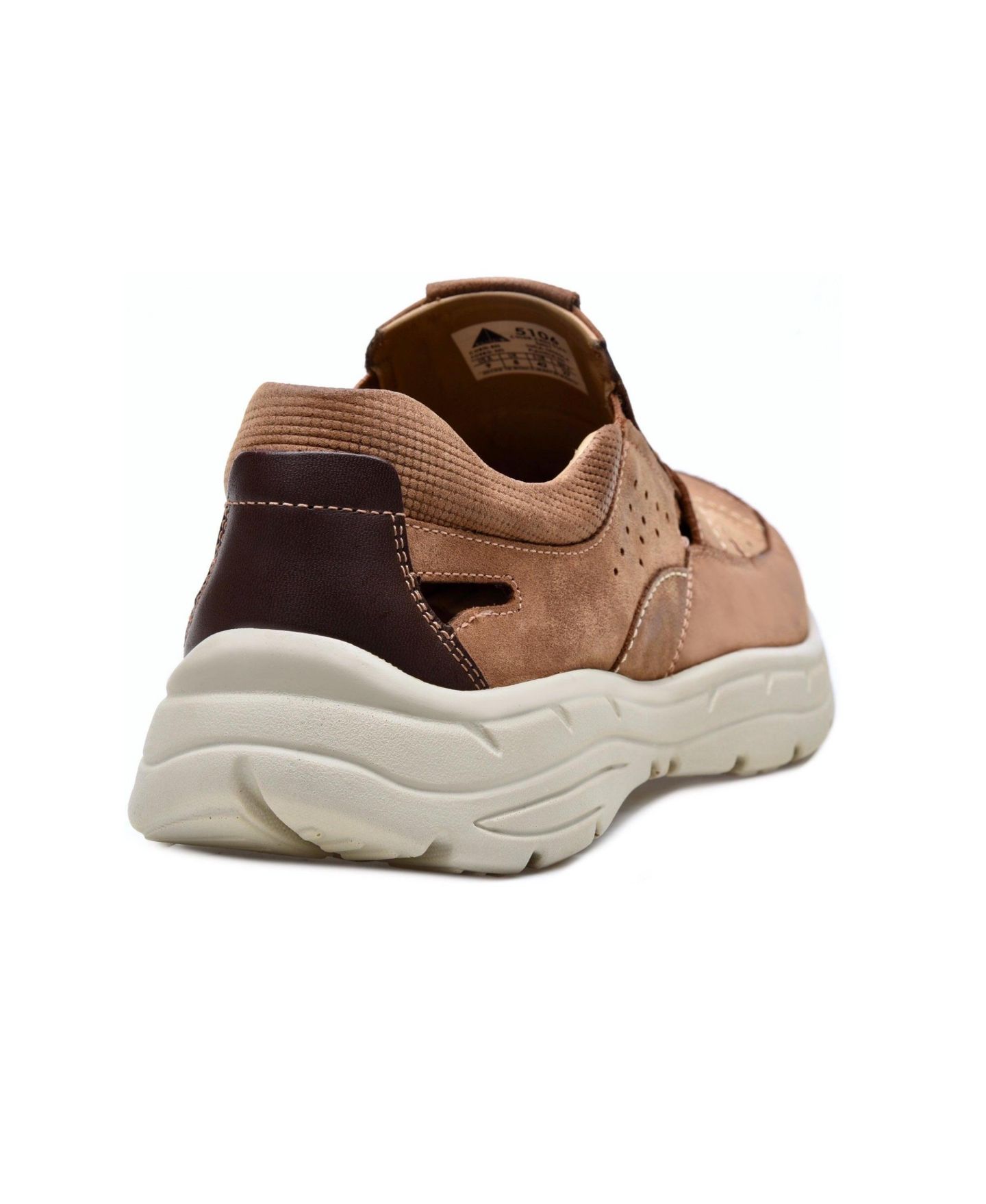 Мужские сандалии PAZSTOR Premium Comfort Leather Closed Toe Casual Sandals Abdiel, цвет: Шоколадный — фото 6