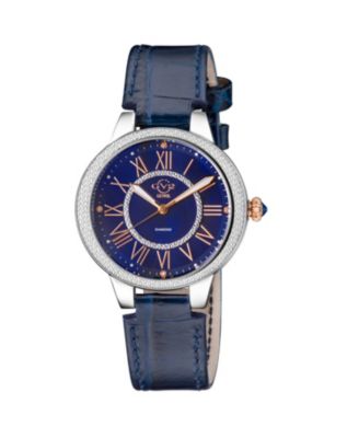 Women's Bellagio Swiss Quartz Diamond Silver Stainless Steel Bracelet Watch