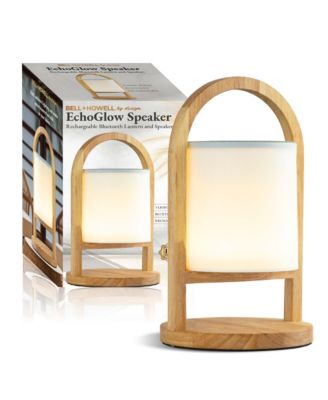Echo Glow Rechargeable Bluetooth LED Portable Lantern Speaker Touch Control Table Lamp