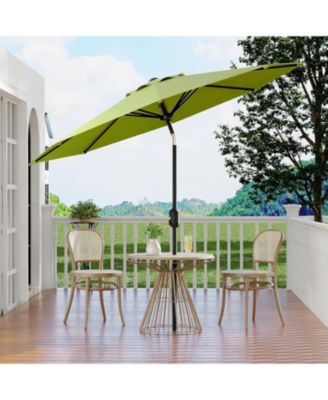 9 Feet Outdoor Table Patio Umbrella, Waterproof UV Protection for Garden, Backyard, Poolside