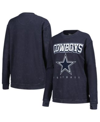 Women's Navy Dallas Cowboys Comfy Cord Pullover Sweatshirt