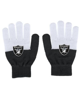 Women's Las Vegas Raiders Color-Block Gloves