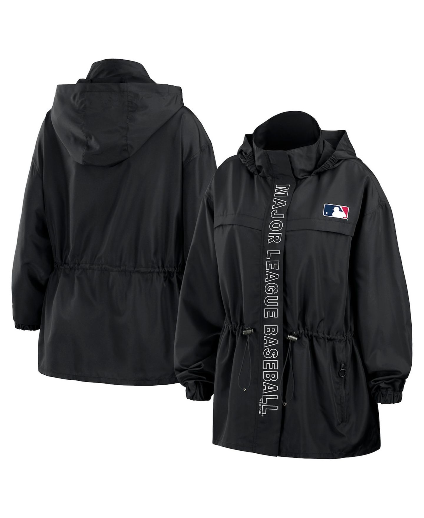 Женская куртка WEAR by Erin Andrews Black MLB Merchandise Full-Zip Windbreaker Hoodie Jacket — фото 1
