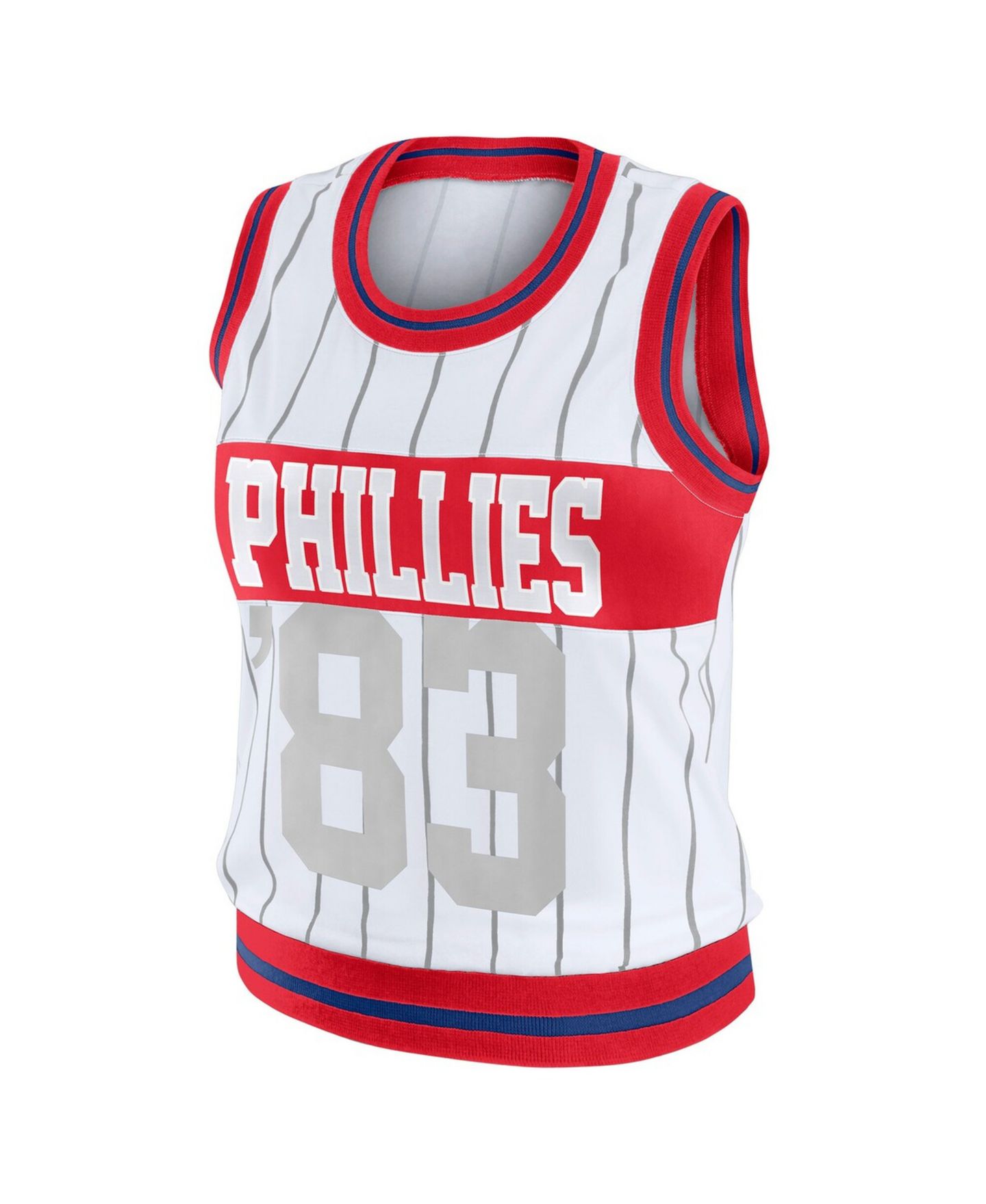 Женский топ WEAR by Erin Andrews White Philadelphia Phillies Sporty — фото 2
