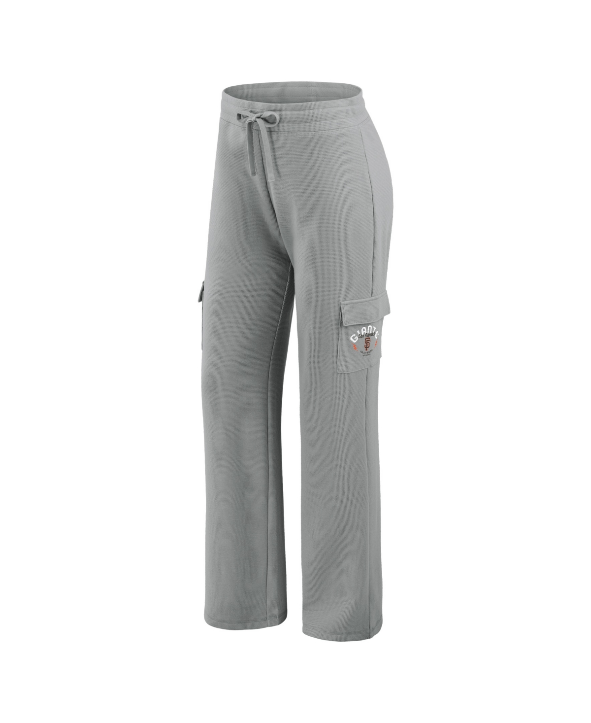 Wear by Erin Andrews Women's 2-Piece Gray San Francisco Giants Waffle-Knit Long-Sleeve Hoodie & Lounge Pant Set
