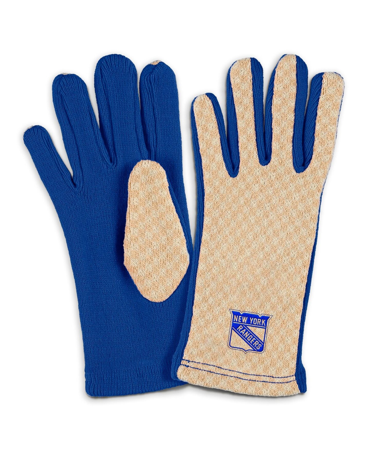 Женские перчатки WEAR by Erin Andrews New York Rangers Tonal Microcheck Scarf Glove Set — фото 3
