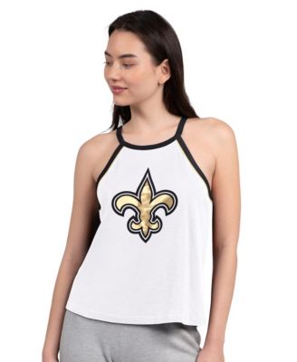 Women's White New Orleans Saints Redemption Win Slub Tank Top