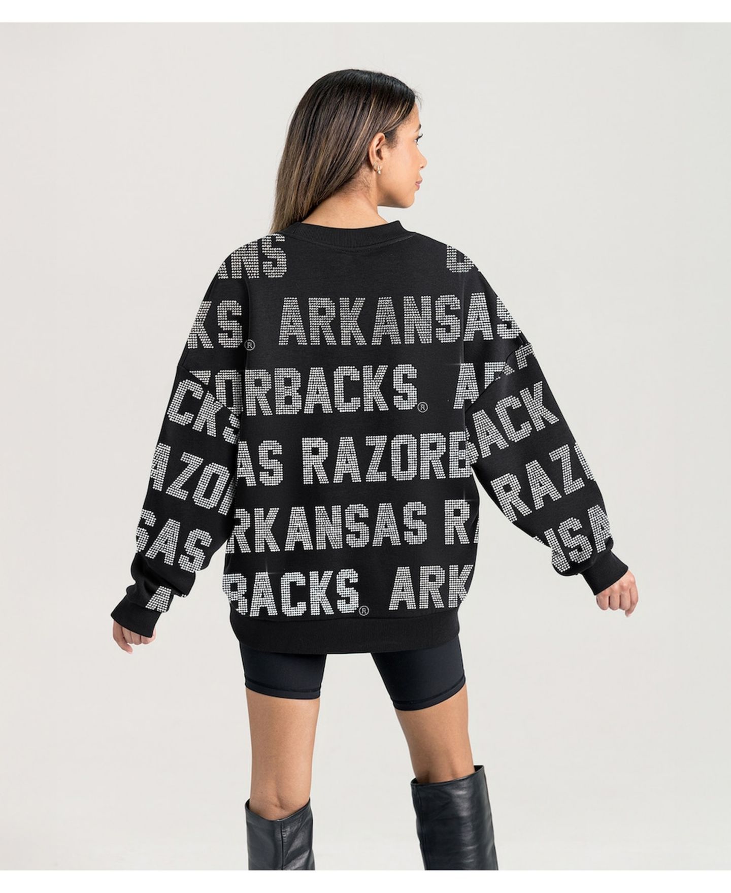 Женская толстовка Gameday Couture Black Arkansas Razorbacks Hype Era — фото 3