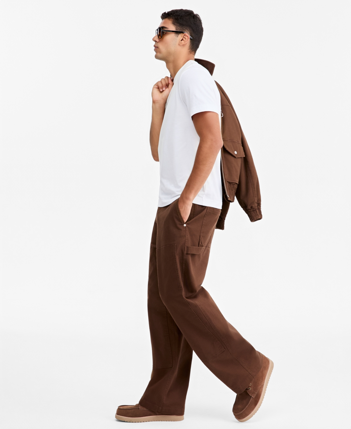 Mode of One Men's Baggy Tapered Work Pants, Macy's Exclusive