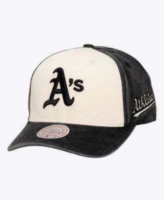 Men's and Women's Cream/Black Athletics Snow Block Pro Crown Snapback Hat