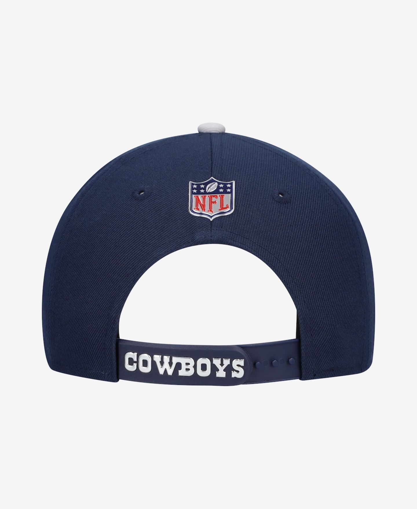 Детская кепка New Era Navy/Silver Dallas Cowboys 2026 NFL Draft Pre-Curved 9FIFTY Snapback Hat — фото 4