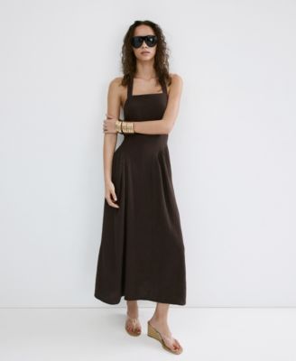 Women's Open-Back Gauze Dress
