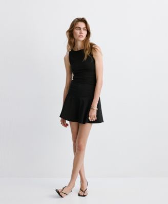 Women's Draped A-Line Short Dress